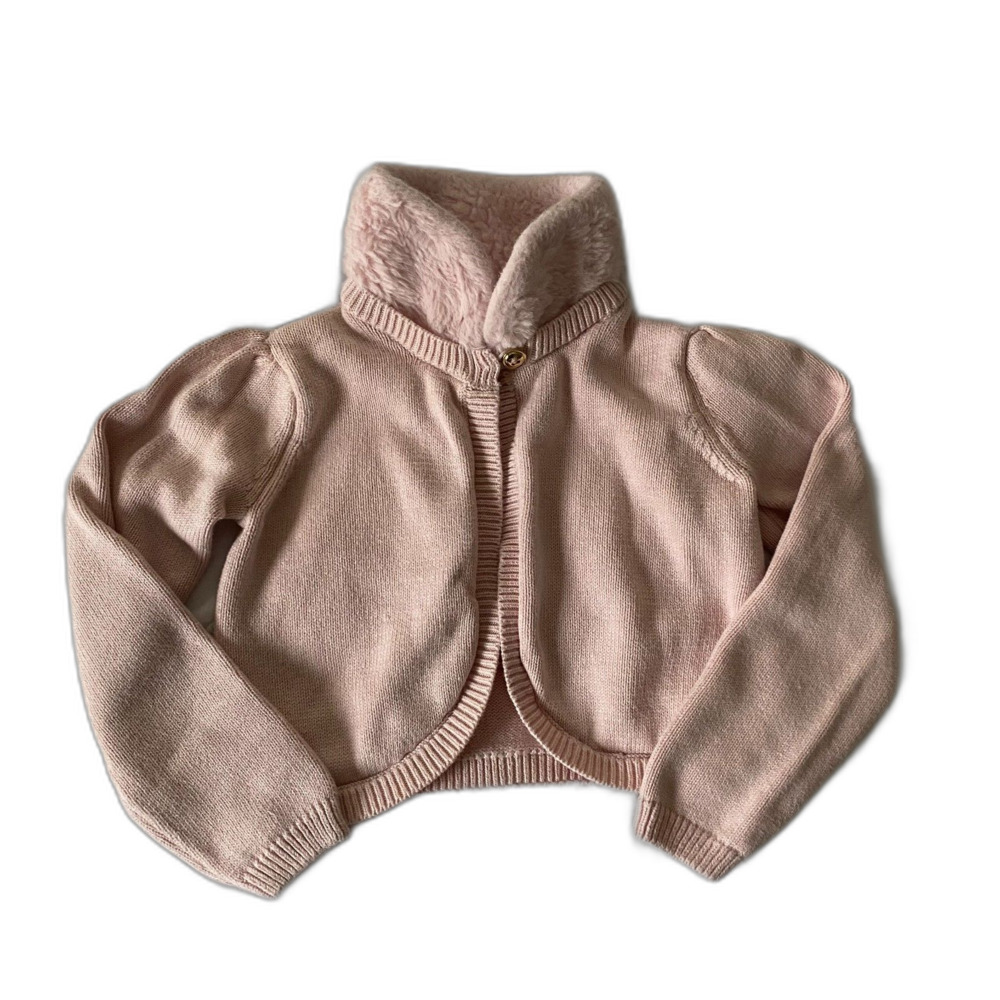 Gymboree Faux Fur Shrub Vest Girls 3T Pink Winter Cozy Party Holiday Dressy